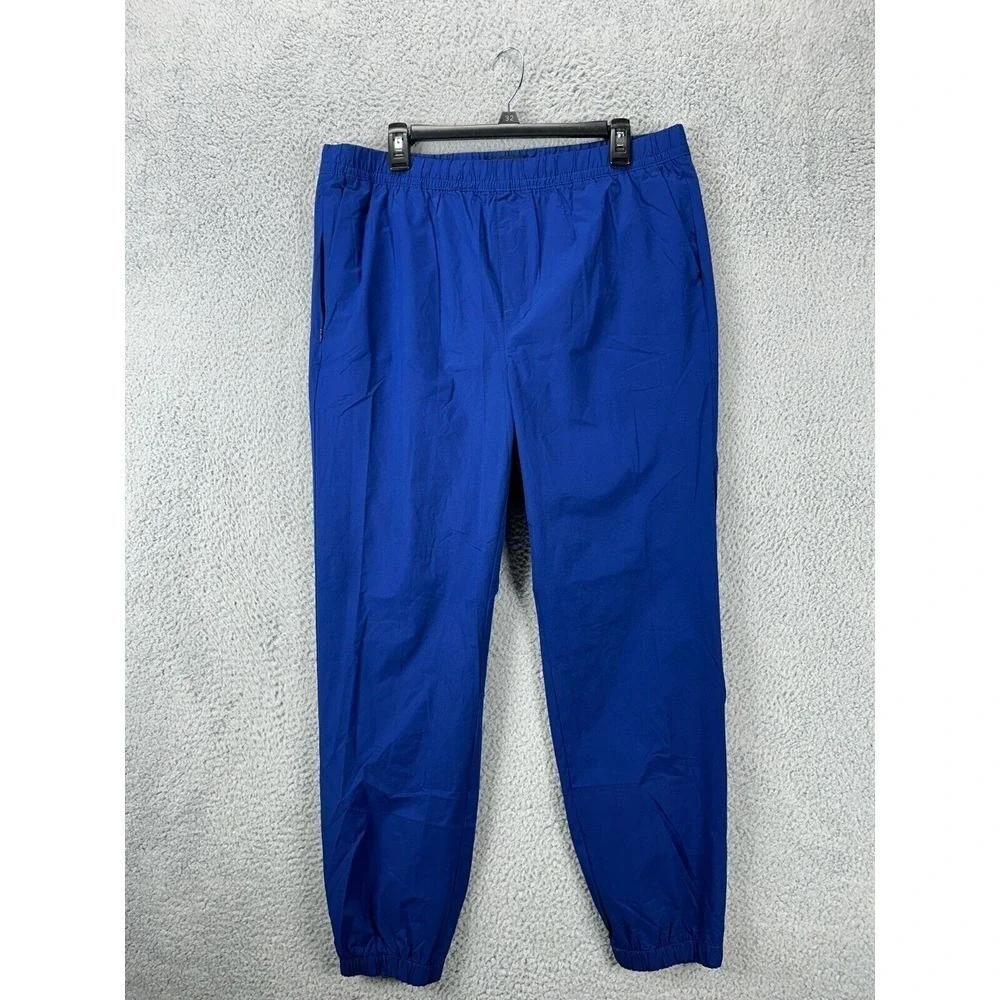 Banana Republic Pants Mens Large Blue Nylon Blend Track Jogger Pull On Hiking